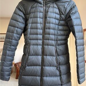 lululemon athletica Black Quilted Hooded Puffer Jacket